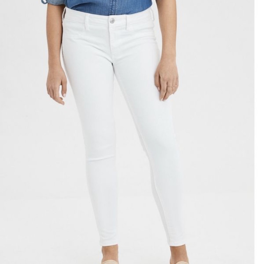 American Eagle White Jeggings